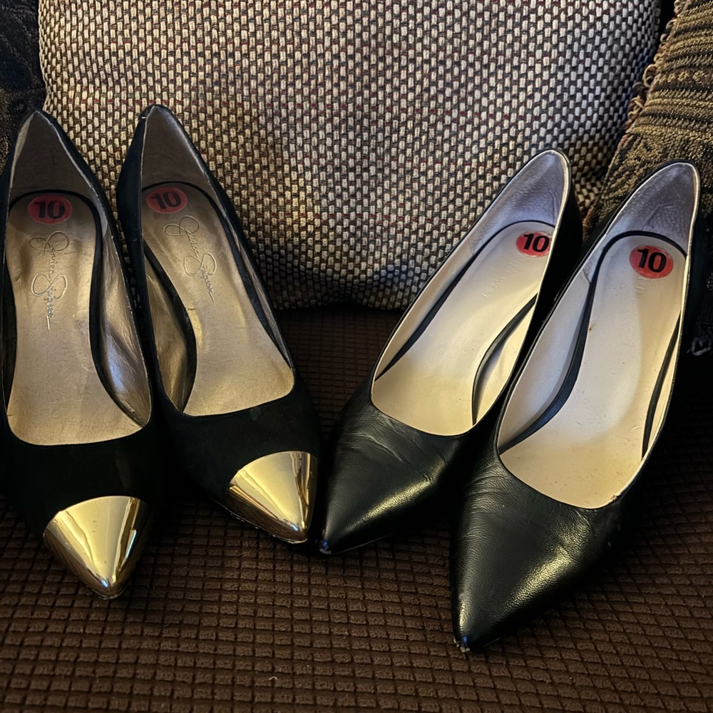 Two pair of Pumps Jessica Simpson and Nine West